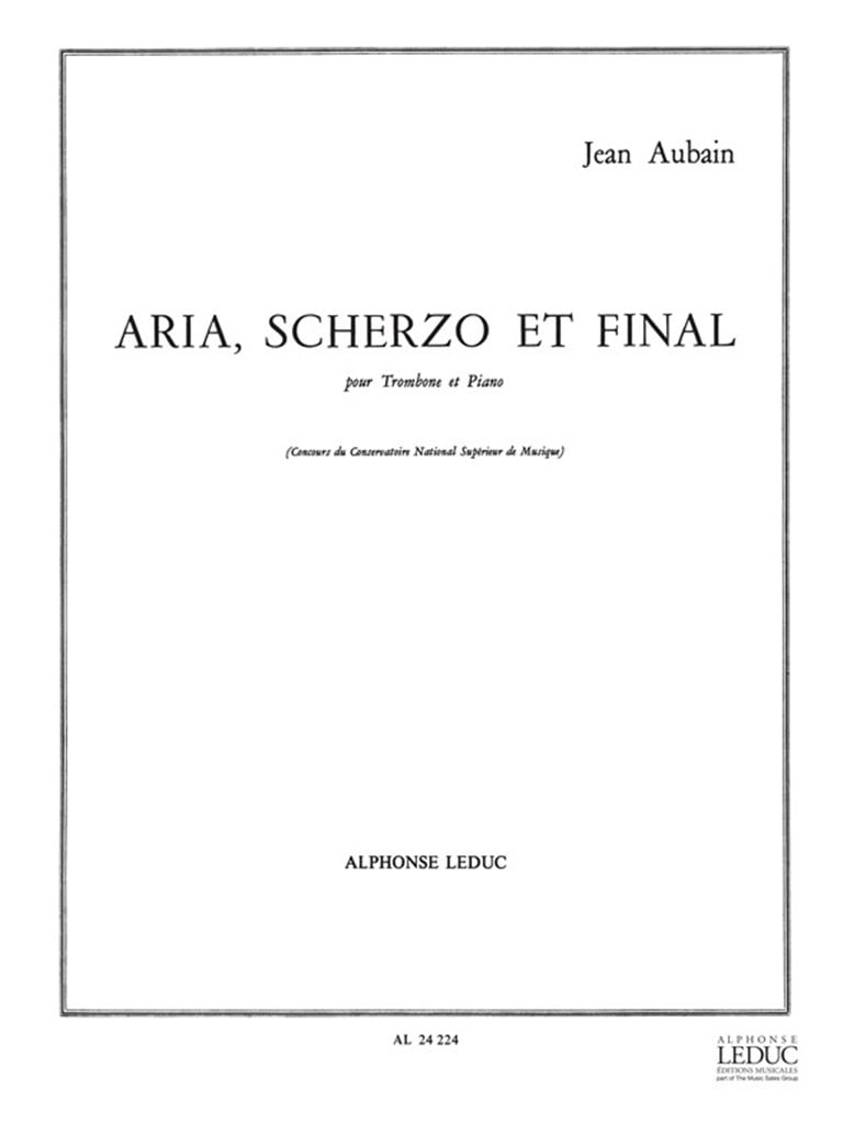 Aria, scherzo et Final